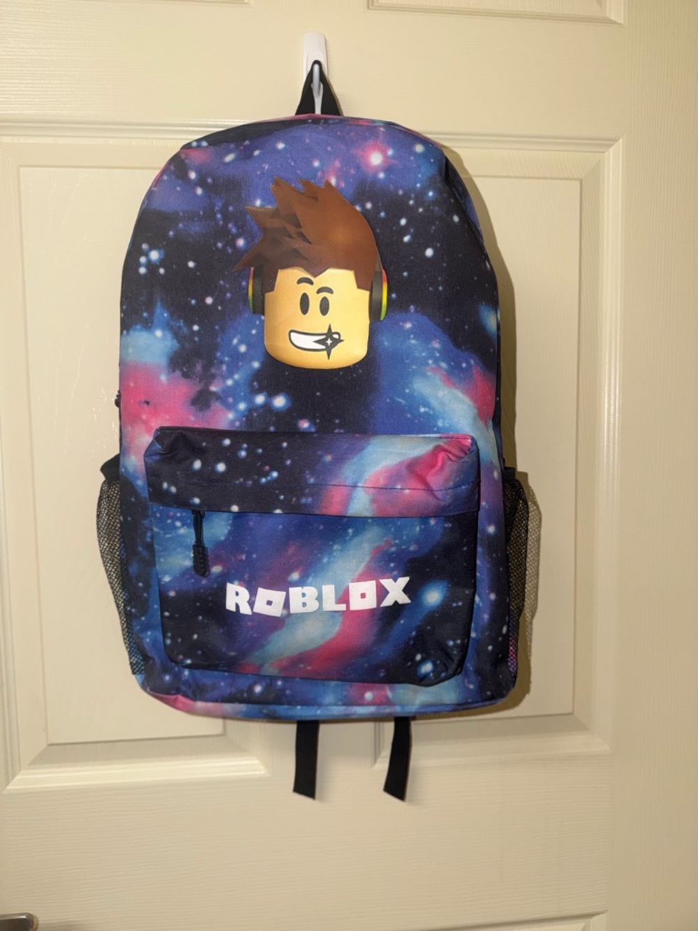Roblox Galaxy Print Backpack in Blue & Purple